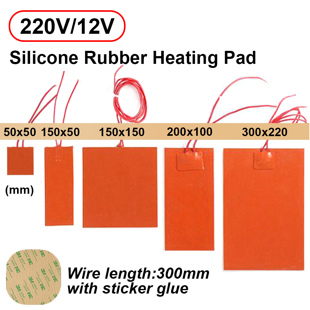 3D Printing Guide - 12V 220V podkładka grzewcza z gumy