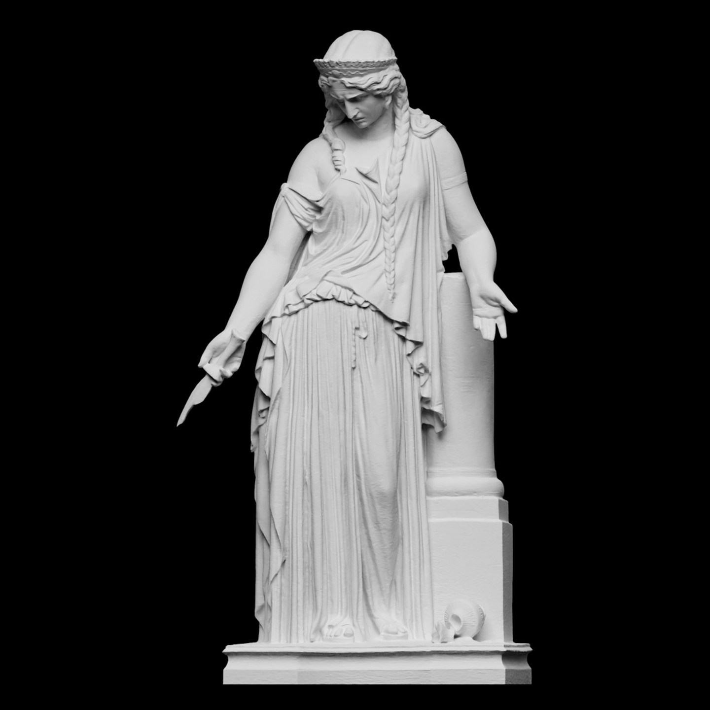 3D Printing Material - Rzeźba “Medea”, drukowana w 3D z