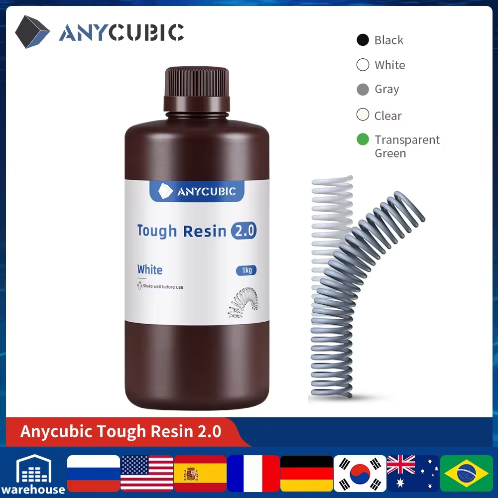 3D Printing Uv Sensitive Resin - ANYCUBIC elastyczna, wytrzymała żywica 2.0 405nm