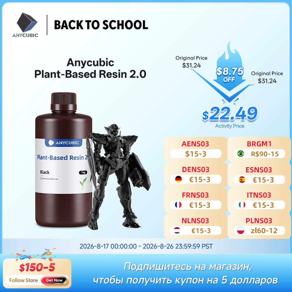 3D Printing Uv Sensitive Resin - Najnowsza żywica ANYCUBIC ECO UV 2.0