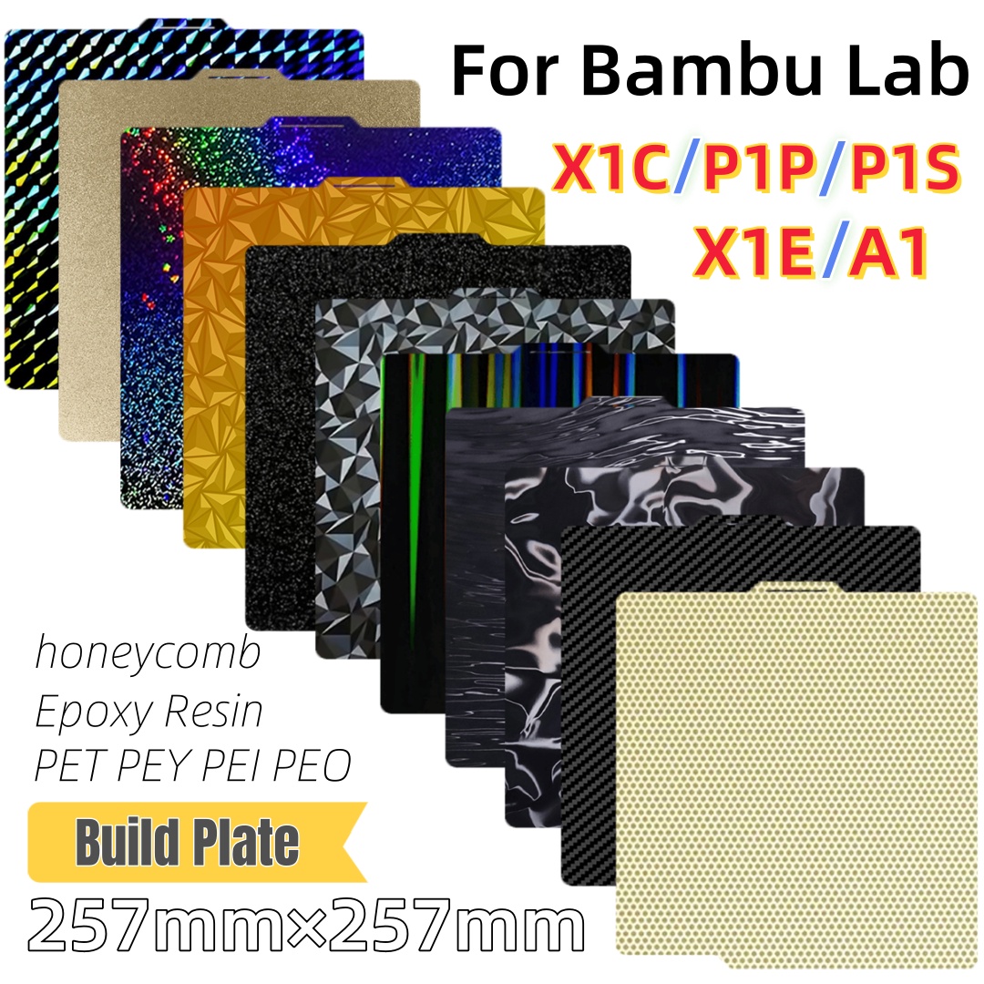 Pei Sheet - Płyta drukująca 257x257 Stal sprężynowa Blaszka