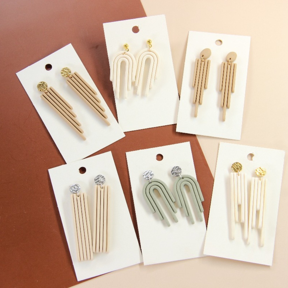 3D Printing Earrings - 4 szt. Geometryczne wykrojniki do modeliny