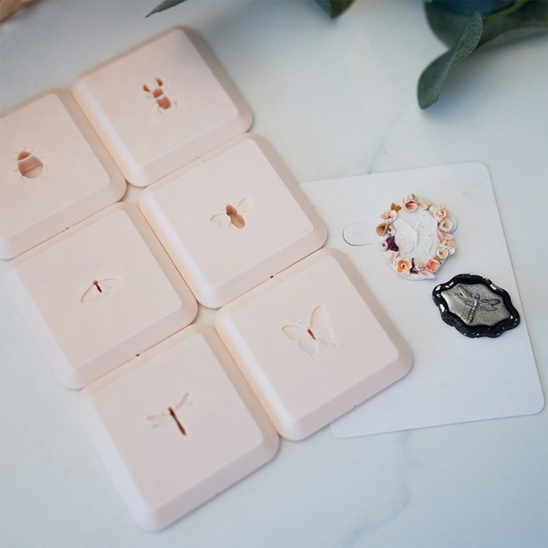 3D Printing Earrings - Forma 3D z motywem owadów, letni