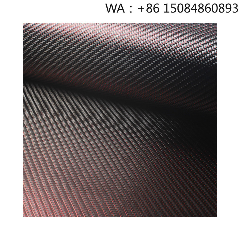 Carbon Fiber Filament - Czerwona metaliczna tkanina z włókna węglowego,