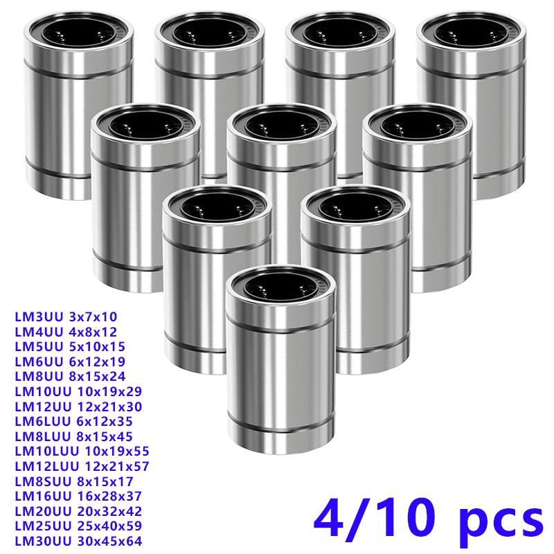 3D Printing Guide - 4/10 SZT. LM8UU LM10UU LM16UU LM12UU