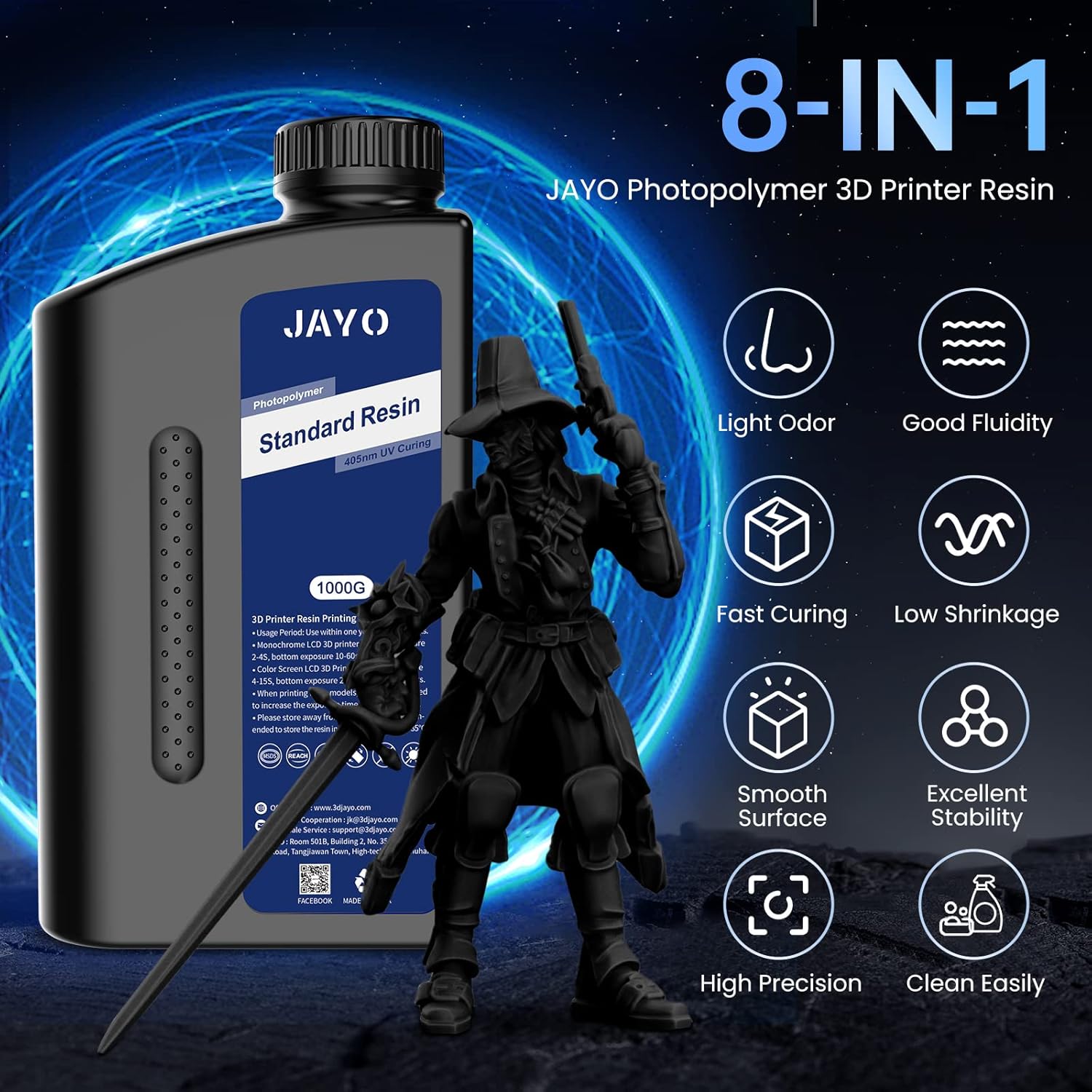 JAYO Standard / Podobny do ABS – 3D Printing Uv Sensitive Resin recenzja i cena