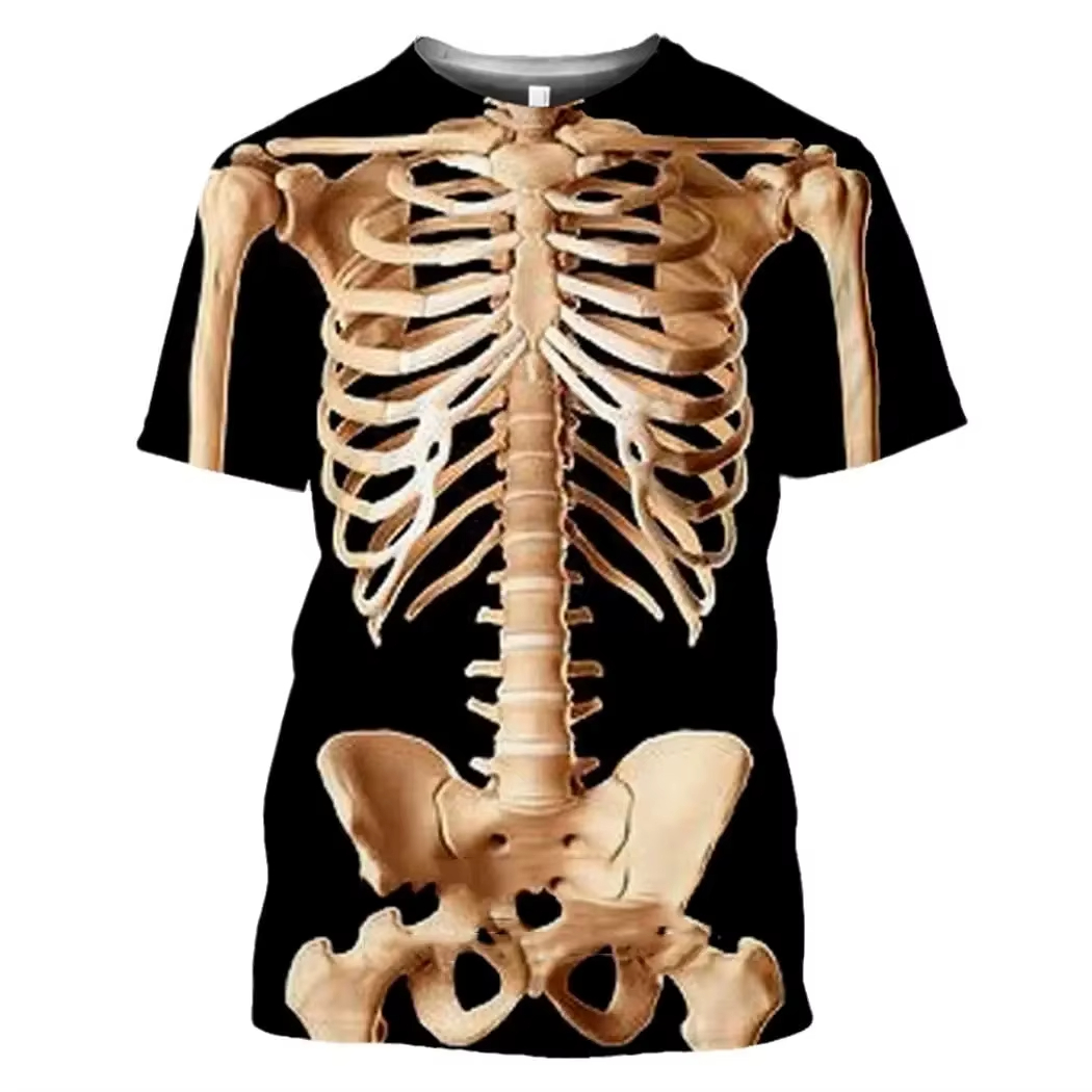 Męska koszulka z nadrukiem 3D  – 3D Printing Diagram recenzja i cena