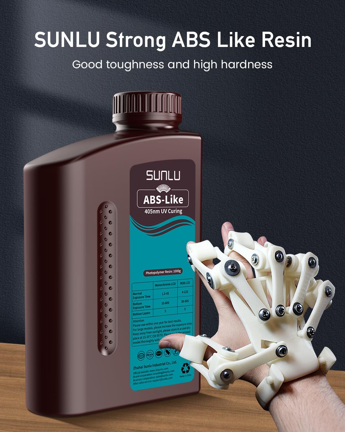 Żywica SUNLU ABS Like 405nm 1K – 3D Printing Uv Sensitive Resin recenzja i cena