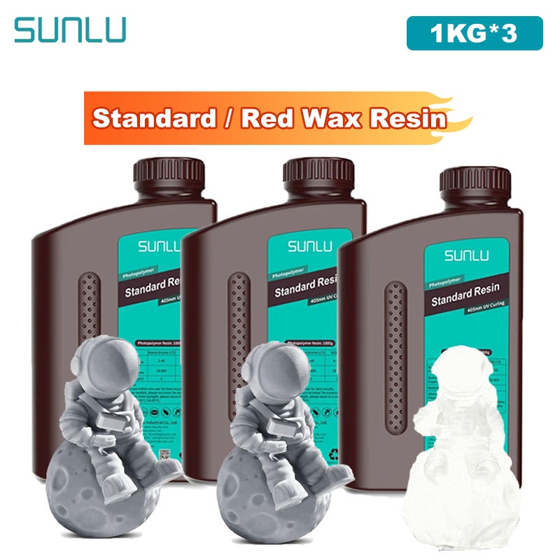 SUNLU 3KG Standard / Czerwona  – 3D Printing Uv Sensitive Resin recenzja i cena