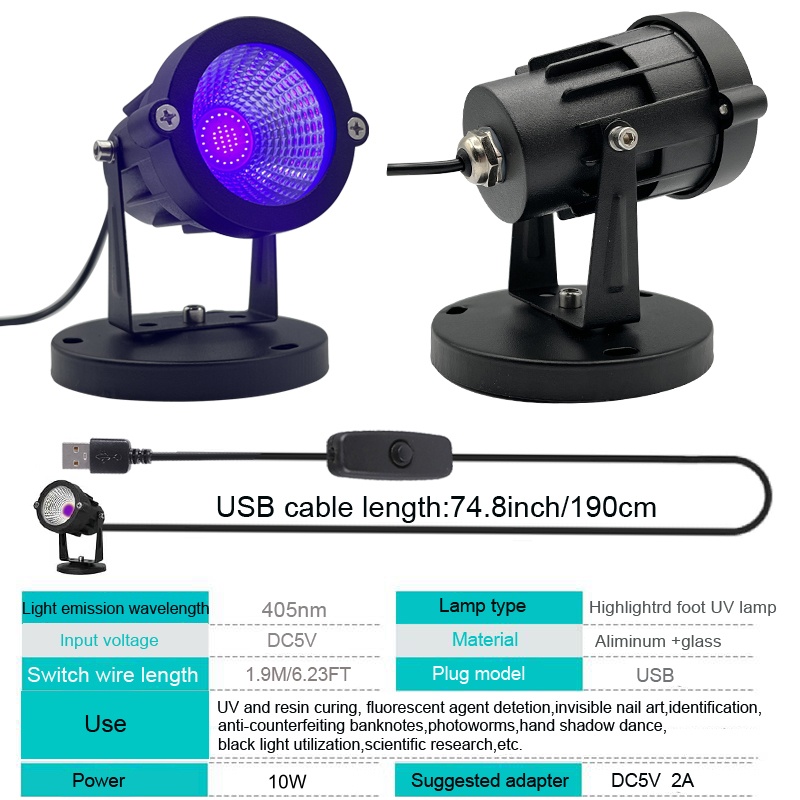 Lampa LED fioletowa 10W 30W Bl – 3D Printing Uv Sensitive Resin recenzja i cena