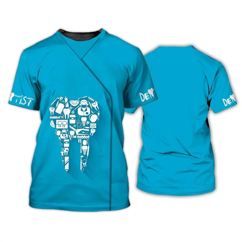 2024 Men's T-shirt Tooth 3d Pr – 3D Printing Tooth recenzja i cena