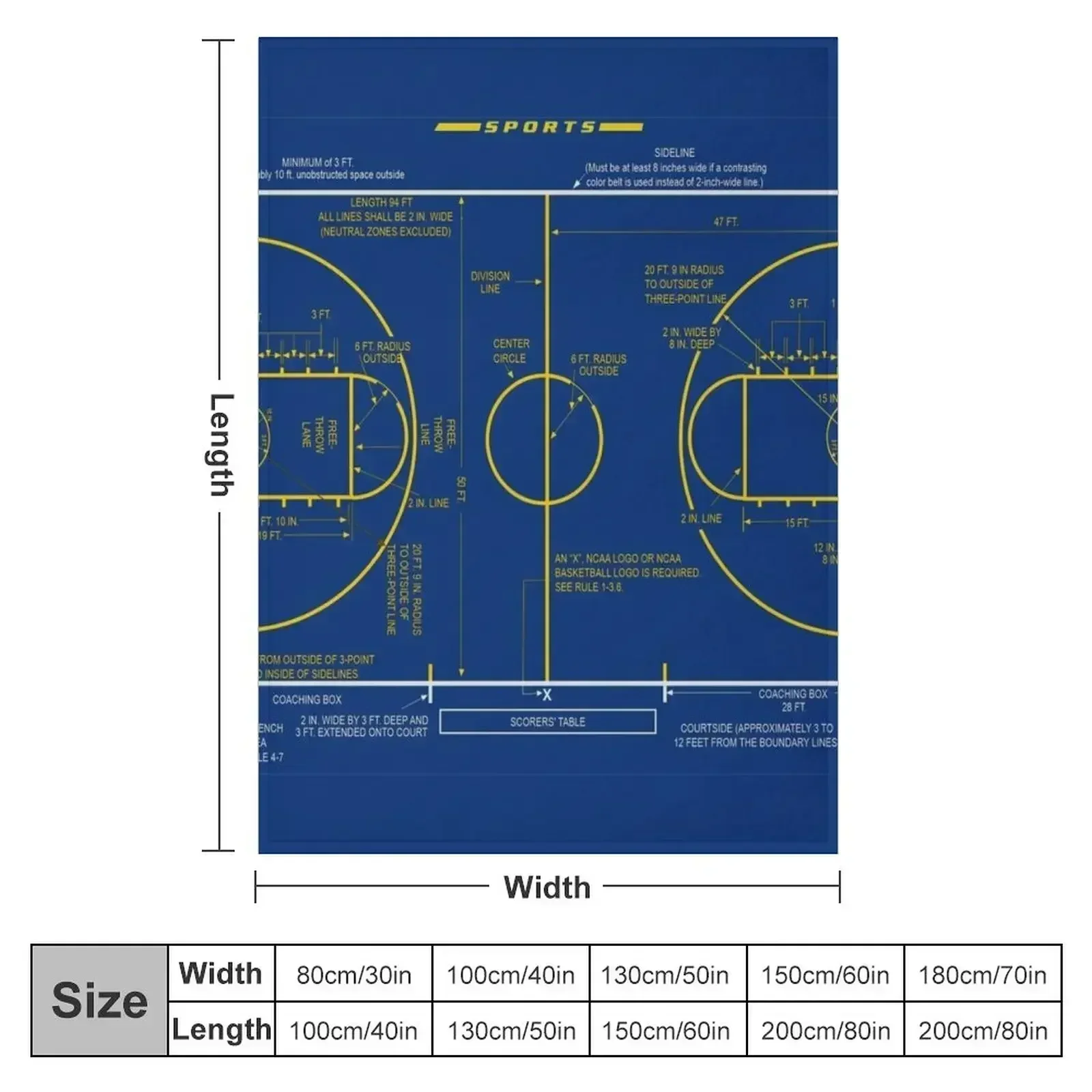 Schemat planu boiska do koszyk – 3D Printing Diagram recenzja i cena
