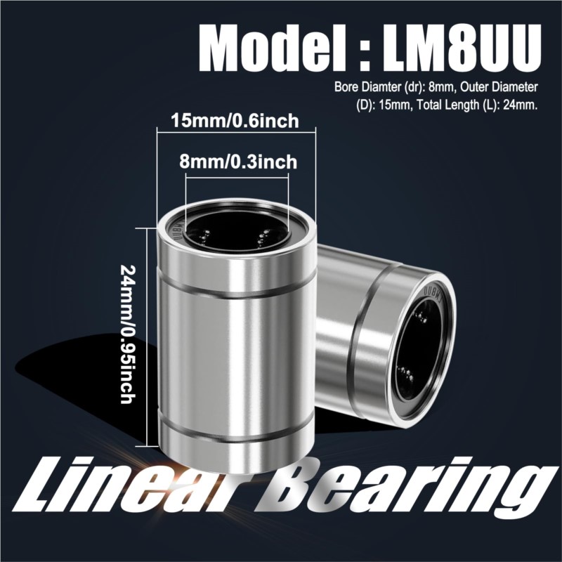 4/10 SZT. LM8UU LM10UU LM16UU  – 3D Printing Guide recenzja i cena