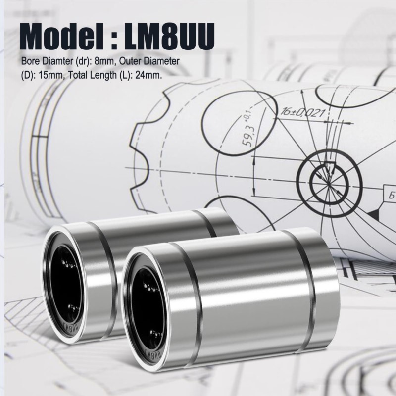 4/10 SZT. LM8UU LM10UU LM16UU  – 3D Printing Guide recenzja i cena